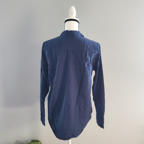 L.O.G.G Women's Polka Dot Long Sleeve Button Up Shirt 8 - Picture 2 of 8